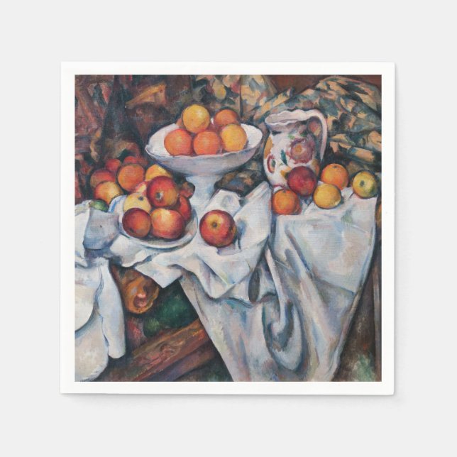 Paul Cezanne - Still Life, Apples and Oranges Napkins (Front)