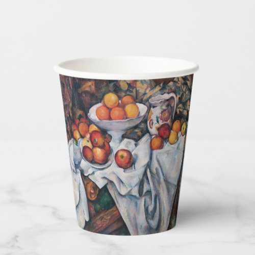 Paul Cezanne _ Still Life Apples and Oranges Paper Cups