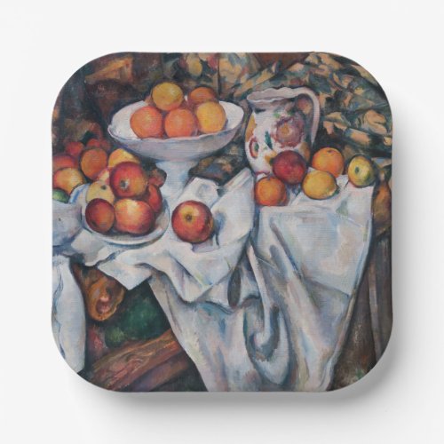 Paul Cezanne _ Still Life Apples and Oranges Paper Plates