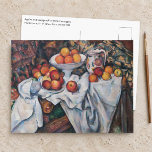 Paul Cezanne - Still Life, Apples and Oranges Postcard