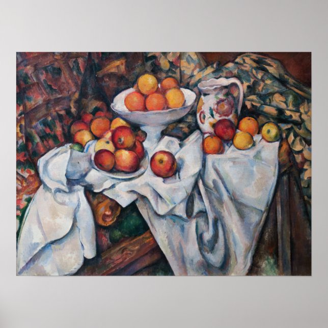 Paul Cezanne - Still Life, Apples and Oranges Poster (Front)