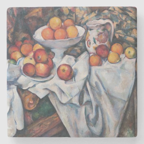 Paul Cezanne _ Still Life Apples and Oranges Stone Coaster