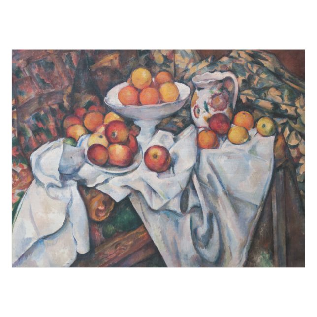 Paul Cezanne - Still Life, Apples and Oranges Tablecloth (Front (Horizontal))