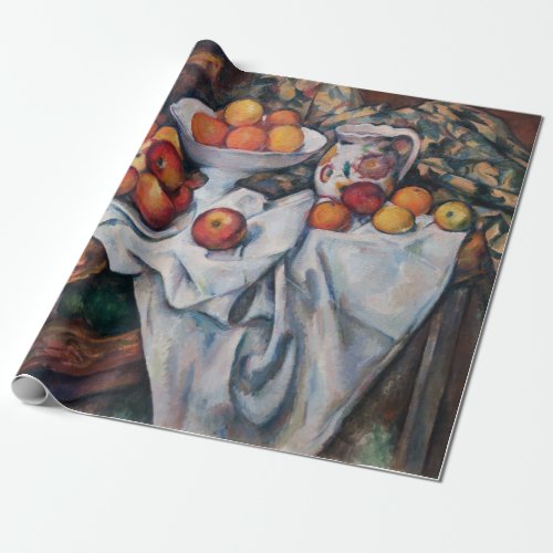 Paul Cezanne _ Still Life Apples and Oranges Wrapping Paper