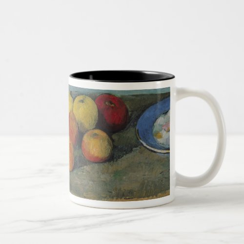 Paul Cezanne  Still life of apples and biscuits  Two_Tone Coffee Mug
