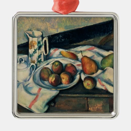 Paul Cezanne  Still Life of Peaches and Pears 18 Metal Ornament