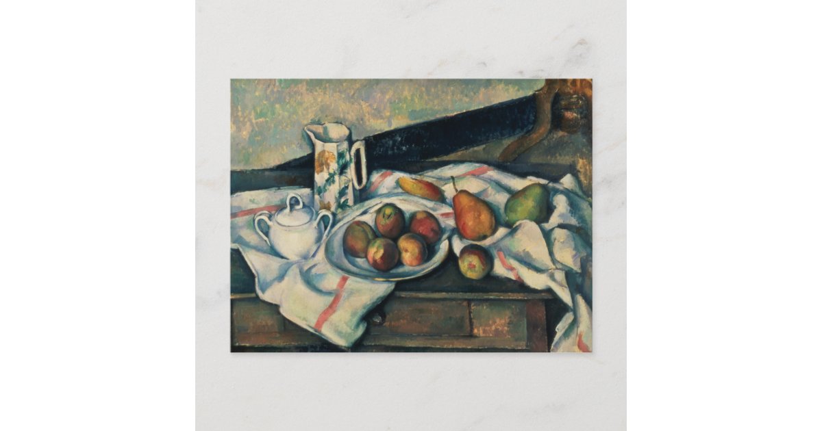 Paul Cezanne | Still Life of Peaches and Pears, 18 Postcard | Zazzle