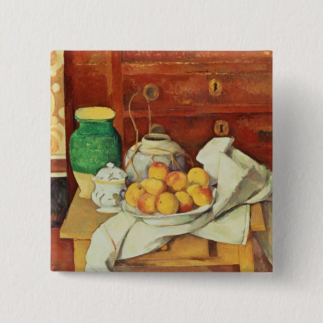 Paul Cezanne | Still Life with a Chest of Drawers, Button (Front)