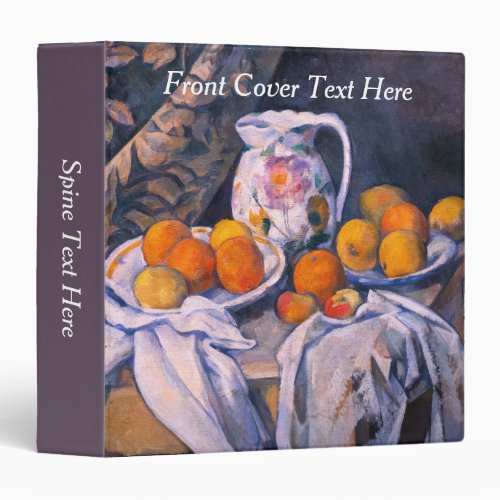 Paul Cezanne _ Still Life with a Curtain 3 Ring Binder