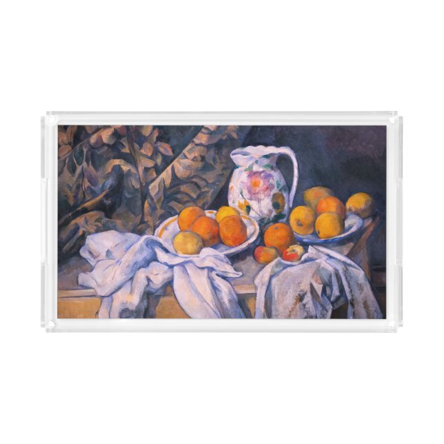 Paul Cezanne - Still Life with a Curtain Acrylic Tray (Front)
