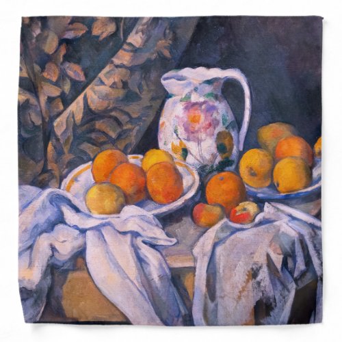 Paul Cezanne _ Still Life with a Curtain Bandana