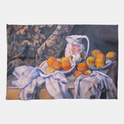 Paul Cezanne _ Still Life with a Curtain Kitchen Towel