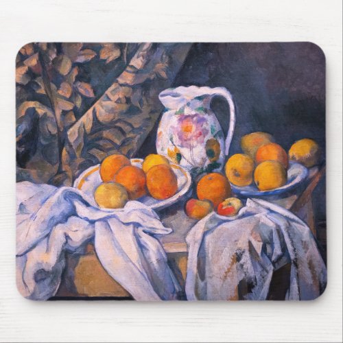 Paul Cezanne _ Still Life with a Curtain Mouse Pad