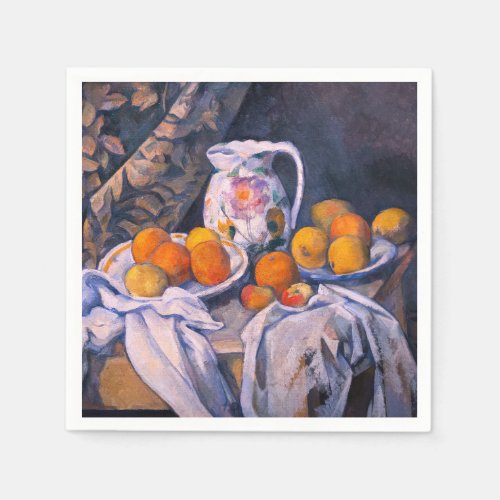Paul Cezanne _ Still Life with a Curtain Napkins
