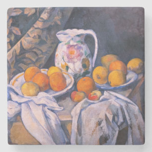 Paul Cezanne - Still Life with a Curtain Stone Coaster