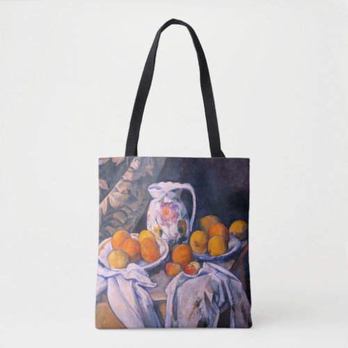 Paul Cezanne _ Still Life with a Curtain Tote Bag