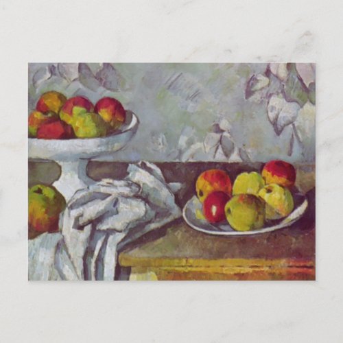 Paul Cezanne_Still life with apples and fruit bowl Postcard