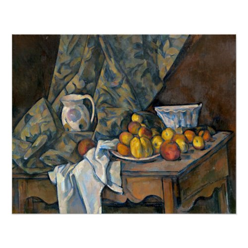 Paul Cezanne  Still Life with Apples and Peaches Poster