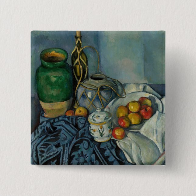 Paul Cezanne - Still Life with Apples Button (Front)