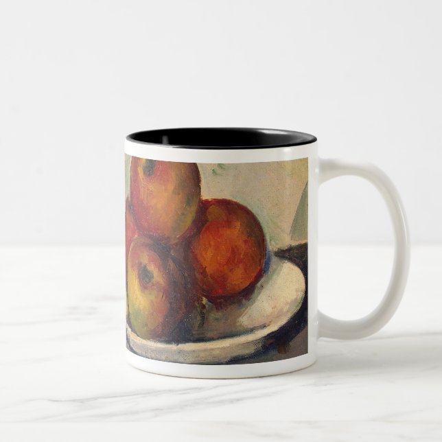 Paul Cezanne | Still life with Apples, c.1890 Two-Tone Coffee Mug (Right)