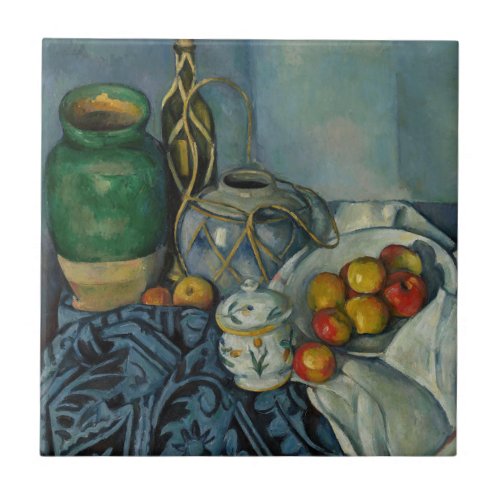 Paul Cezanne _ Still Life with Apples Ceramic Tile