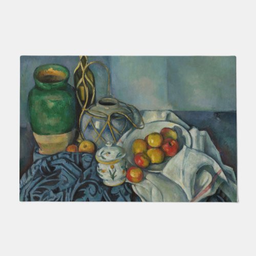 Paul Cezanne _ Still Life with Apples Doormat