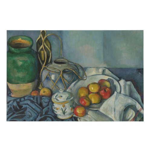 Paul Cezanne _ Still Life with Apples Faux Canvas Print