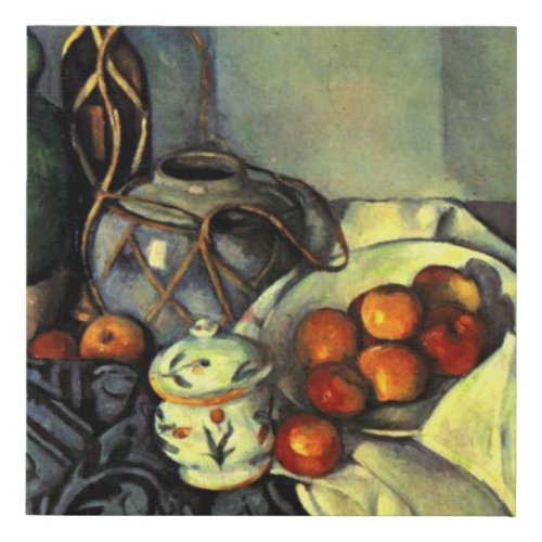 Paul Cezanne _ Still Life with Apples Faux Canvas Print