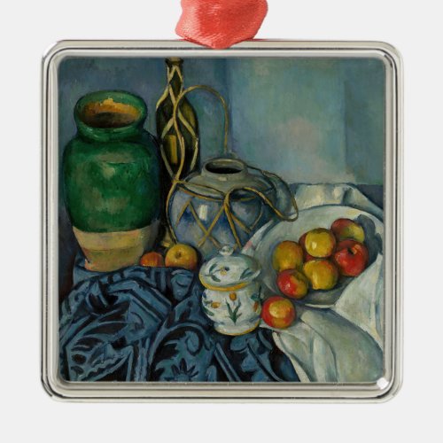 Paul Cezanne _ Still Life with Apples Metal Ornament