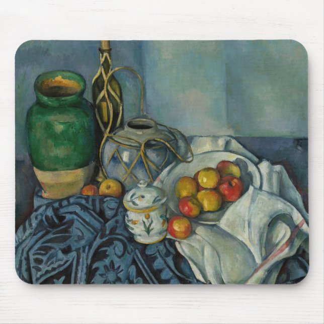 Paul Cezanne - Still Life with Apples Mouse Pad (Front)