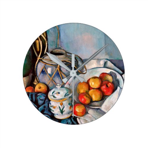 Paul Cezanne - Still Life With Apples Round Clock