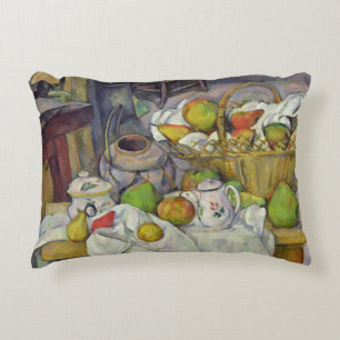 Paul Cezanne   Still life with basket, 1888-90 Decorative Pillow