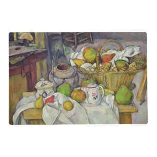 Paul Cezanne   Still life with basket, 1888-90 Placemat
