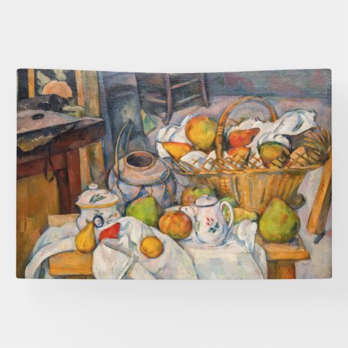 Paul Cezanne _ Still Life with Basket Banner