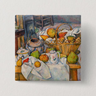 Paul Cezanne - Still Life with Basket Button