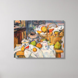 Paul Cezanne - Still Life with Basket Canvas Print