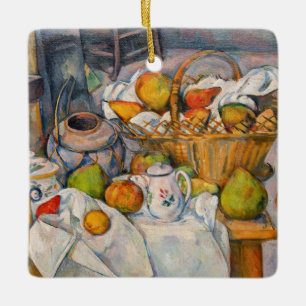 Paul Cezanne - Still Life with Basket Ceramic Ornament