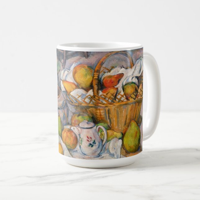 Paul Cezanne - Still Life with Basket Coffee Mug (Front Right)