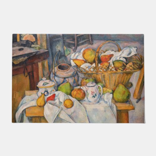 Paul Cezanne _ Still Life with Basket Doormat