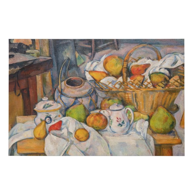Paul Cezanne - Still Life with Basket Faux Canvas Print (Front)