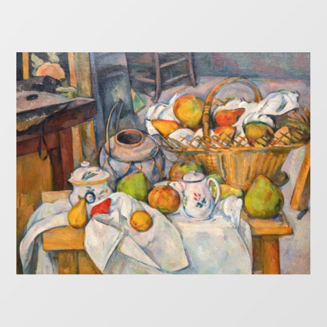 Paul Cezanne - Still Life with Basket Floor Decals (Front)
