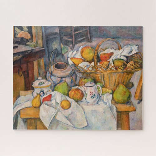 Paul Cezanne _ Still Life with Basket Jigsaw Puzzle