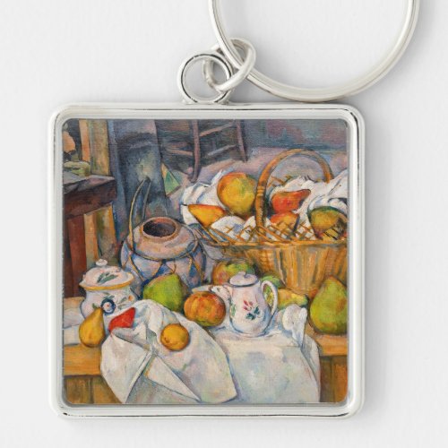 Paul Cezanne _ Still Life with Basket Keychain