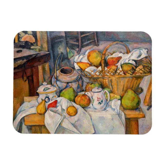 Paul Cezanne - Still Life with Basket Magnet (Horizontal)