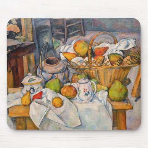 Paul Cezanne _ Still Life with Basket Mouse Pad