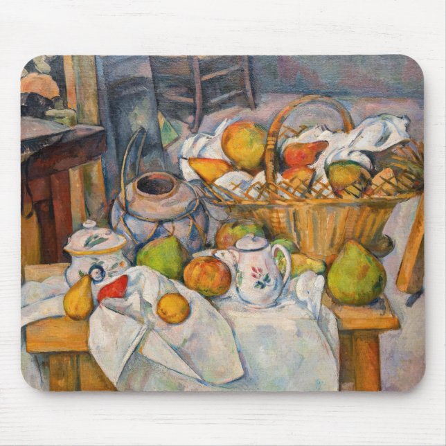 Paul Cezanne - Still Life with Basket Mouse Pad (Front)