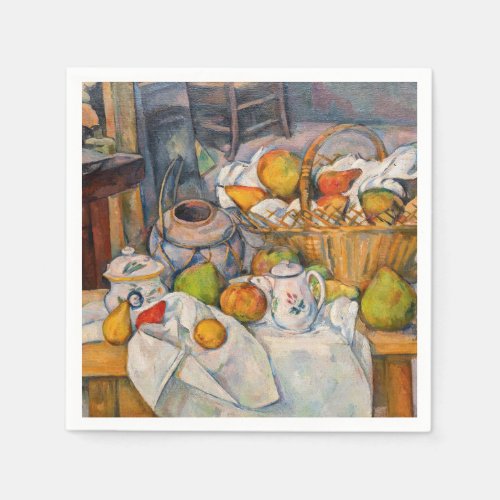 Paul Cezanne _ Still Life with Basket Napkins