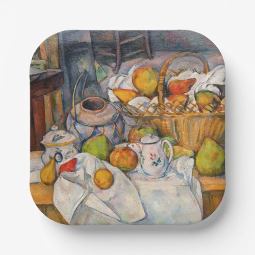Paul Cezanne _ Still Life with Basket Paper Plates