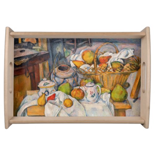 Paul Cezanne _ Still Life with Basket Serving Tray