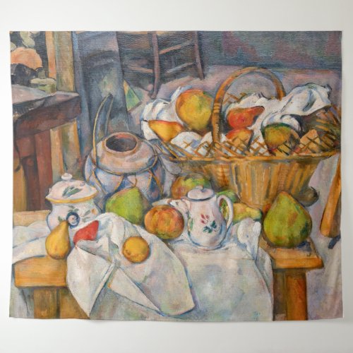 Paul Cezanne _ Still Life with Basket Tapestry